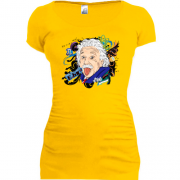Подовжена футболка Альберт Ейнштейн з формулами
