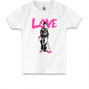 Детская футболка Чарли Чаплин - Love