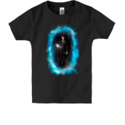 Детская футболка с Николой Теслой и молниями