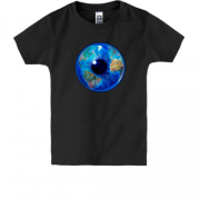 Дитяча футболка з Землею у вигляді ока