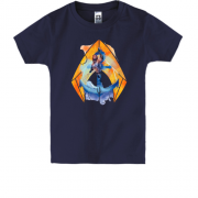 Детская футболка с логотипом Аквамена