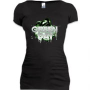 Подовжена футболка Green day (поцілунок)