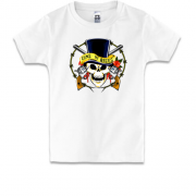 Детская футболка Guns'n Roses (Череп в колючей проволоке)