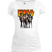 Подовжена футболка з рок групою KISS