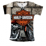 Женская 3D футболка Harley-Davidson