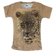 Жіноча 3D футболка з леопардом (3)