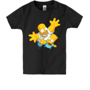Детская футболка Гомер и Барт