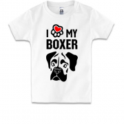 Дитяча футболка I love my boxer