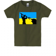 Детская футболка Козак убивает медведя