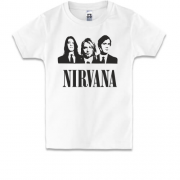 Детская футболка Nirvana (с группой)