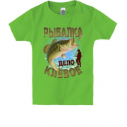 Детская футболка Рыбалка дело клёвое (1)