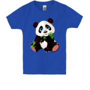 Детская футболка панда с бамбуком