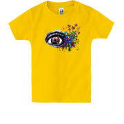 Детская футболка с акварельным глазом (2)