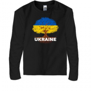 Детская футболка с длинным рукавом Дерево Украины