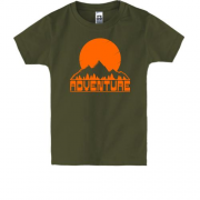Детская футболка с горами Adventure