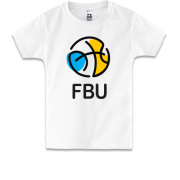 Дитяча футболка з лого федерації баскетболу України