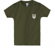 Детская футболка с мини гербом Украины на груди (2)