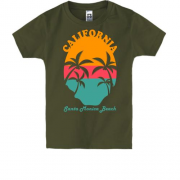 Детская футболка с надписью California Santa Maria Beach