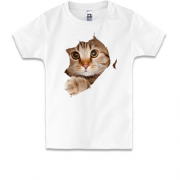 Дитяча футболка з ховаючимся котом