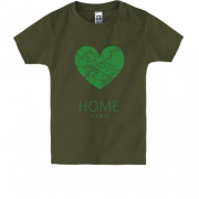 Детская футболка с сердцем Home Сумы
