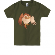 Дитяча футболка з совою на жердинці