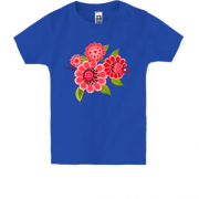 Детская футболка с цветами-орнаментом (2)