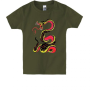 Детская футболка со змеёй