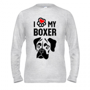 Лонгслив I love my boxer