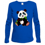 Лонгслив панда с бамбуком