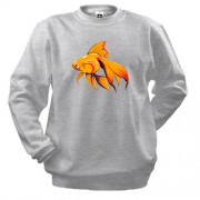 Свитшот с иллюстрацией золотой рыбки