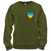 Свитшот с украинским сердцем
