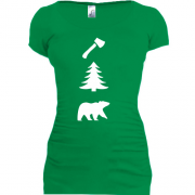 Подовжена футболка ICONSPEAK the lumberjack story