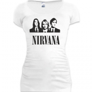 Подовжена футболка Nirvana (з гуртом)
