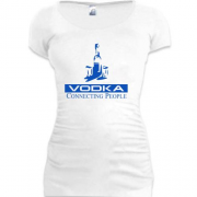 Подовжена футболка Vodka connecting people