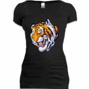 Подовжена футболка з бенгальським тигром