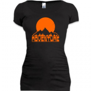 Подовжена футболка з горами Adventure