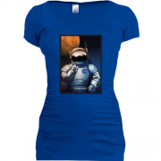 Подовжена футболка з космонавтом NASA