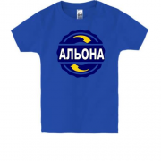 Дитяча футболка з ім'ям Альона в колі