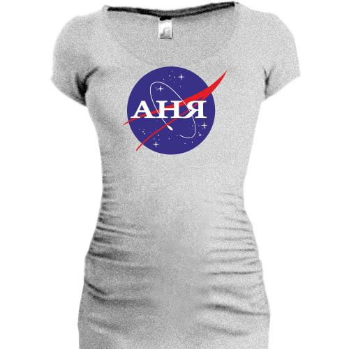 Подовжена футболка Аня (NASA Style)