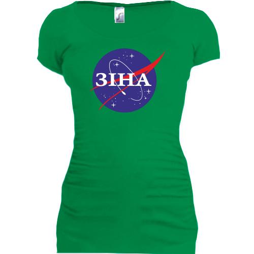 Подовжена футболка Зіна (NASA Style)